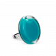 28672 - Anello in vetro - Cachou Mini Milk - Turquoise