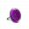 28672 - Bague en verre soufflée - Cachou Mini Milk - Violet
