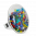 29074 - Bague en verre soufflée - Galet Giga Mix Perles - Multicolore