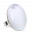 28979 - Bague en verre soufflée - Galet Giga Milk - Blanc