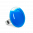 28998 - Bague en verre soufflée - Galet Medium Milk - Bleu roi