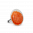 32940 - Bague en verre soufflée - Galet Mini Paillettes Colors - Orange
