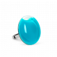 29016 - Glass ring - Galet Mini Milk - Turquoise