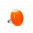 29016 - Bague en verre soufflée - Galet Mini Milk - Orange