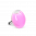 29016 - Bague en verre soufflée - Galet Mini Milk - Bubble Gum