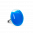 29016 - Glass ring - Galet Mini Milk - Bleu roi