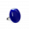 29016 - Bague en verre soufflée - Galet Mini Milk - Bleu Foncé
