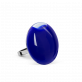 29016 - Glass ring - Galet Mini Milk - Bleu Foncé