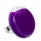 34775 - Anello in vetro - Platine Giga Milk - Violet foncé