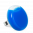 34775 - Glass ring - Platine Giga Milk - Bleu roi