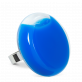 34775 - Glass ring - Platine Giga Milk - Bleu roi
