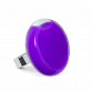 34794 - Glass ring - Platine Medium Milk - Violet