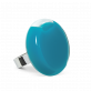34794 - Glass ring - Platine Medium Milk - Turquoise