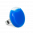 34794 - Bague en verre soufflée - Platine Medium Milk - Bleu roi