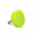 34825 - Bague en verre soufflée - Platine Mini Milk - Vert Clair