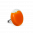 34825 - Glass ring - Platine Mini Milk - Orange