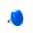 34825 - Bague en verre soufflée - Platine Mini Milk - Bleu roi