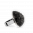 28956 - Bague en verre soufflée - Dome Mini Paillettes - Noir