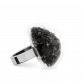 28956 - Glass ring - Dome Mini Paillettes - Noir