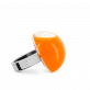 28800 - Bague en verre soufflée - Dome Mini Milk - Orange