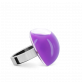28800 - Glass ring - Dome Mini Milk - Violet