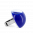 28782 - Glass ring - Dome Medium Milk - Bleu Foncé