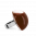 28782 - Bague en verre soufflée - Dome Medium Milk - Chocolat