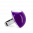 28782 - Anello in vetro - Dome Medium Milk - Violet foncé