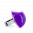 28782 - Glass ring - Dome Medium Milk - Violet