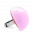 28764 - Bague en verre soufflée - Dome Giga Milk - Bubble Gum
