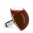 28764 - Bague en verre soufflée - Dome Giga Milk - Chocolat