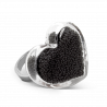 Anello in vetro - Coeur Medium Billes