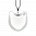 37295 - Pendentif en verre soufflé - Chat Medium Milk - Blanc