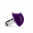 28800 - Anello in vetro - Dome Mini Milk - Violet foncé