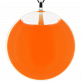 29284 - Pendentif en verre soufflé - Galet Giga Milk - Orange