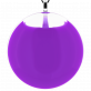 29284 - Pendentif en verre soufflé - Galet Giga Milk - Violet