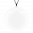 29302 - Colgantes de vidrio soplado - Galet Medium Milk - Blanc