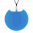 29302 - Necklace - Galet Medium Milk - Bleu roi