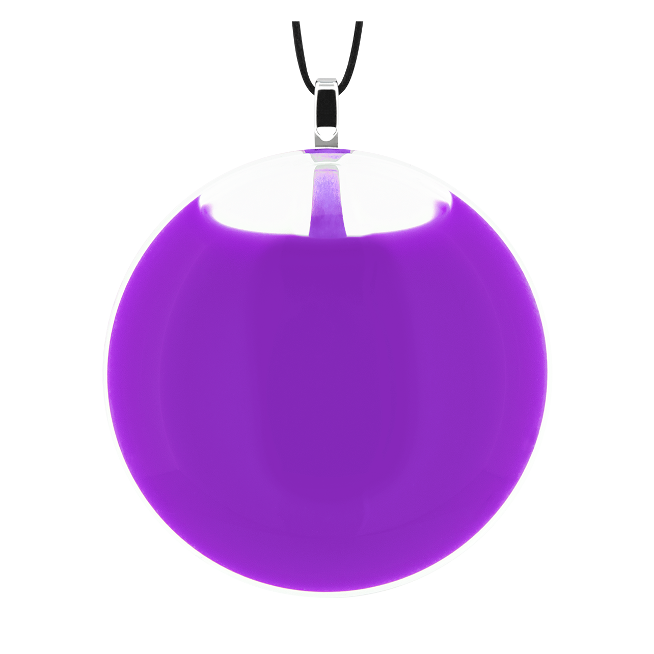 Necklace Galet Medium Milk Purple Pylones