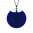 29319 - Colgantes de vidrio soplado - Galet Mini Milk - Bleu Foncé