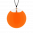 29319 - Pendentif en verre soufflé - Galet Mini Milk - Orange