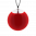 29319 - Pendentif en verre soufflé - Galet Mini Milk - Rouge clair