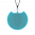 29319 - Pendentif en verre soufflé - Galet Mini Milk - Turquoise