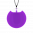 29319 - Pendentif en verre soufflé - Galet Mini Milk - Violet