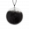 29346 - Pendentif en verre soufflé - Galet Mini Billes - Noir