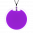 29369 - Colgante de vidrio soplado - Cachou Giga Milk - Violet