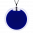 29369 - Pendentif en verre soufflé - Cachou Giga Milk - Bleu Foncé
