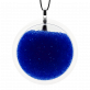29423 - Pendentif en verre soufflé - Cachou Giga Billes - Bleu Foncé