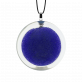29436 - Pendentif en verre soufflé - Cachou Medium Billes - Bleu Foncé