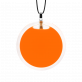 29387 - Pendentif en verre soufflé - Cachou Medium Milk - Orange